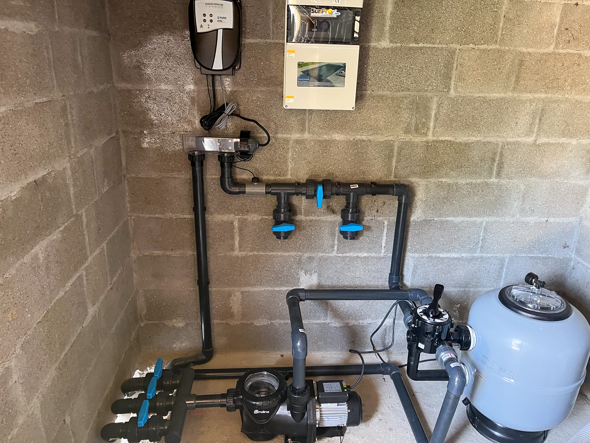 Chantier piscine en cours