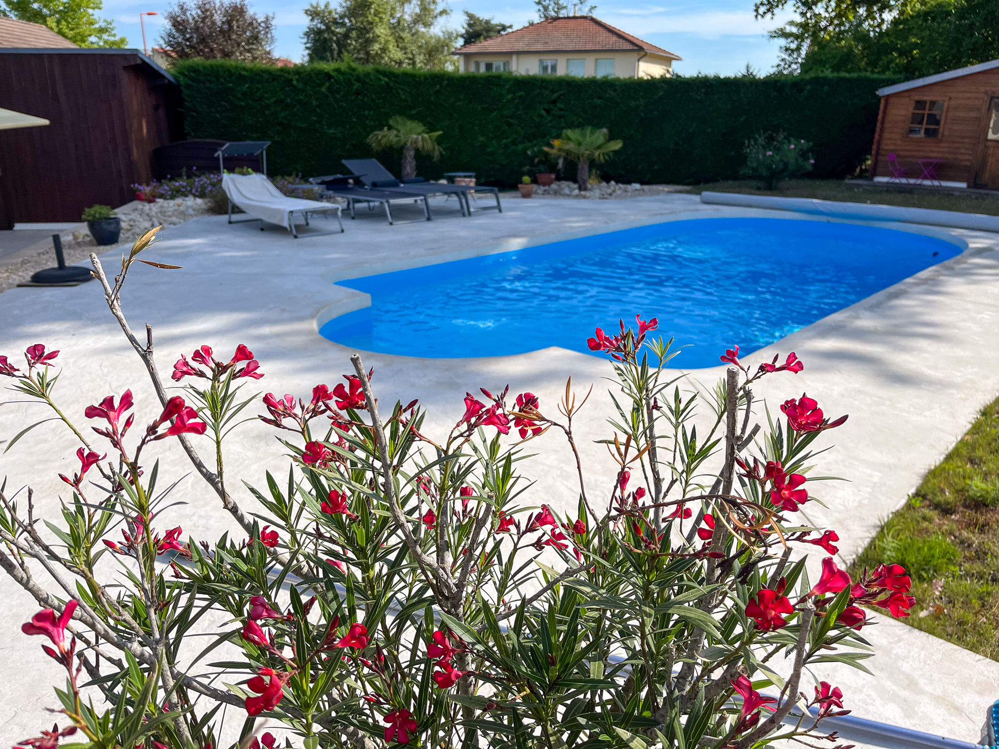 Vue aérienne d'un bassin